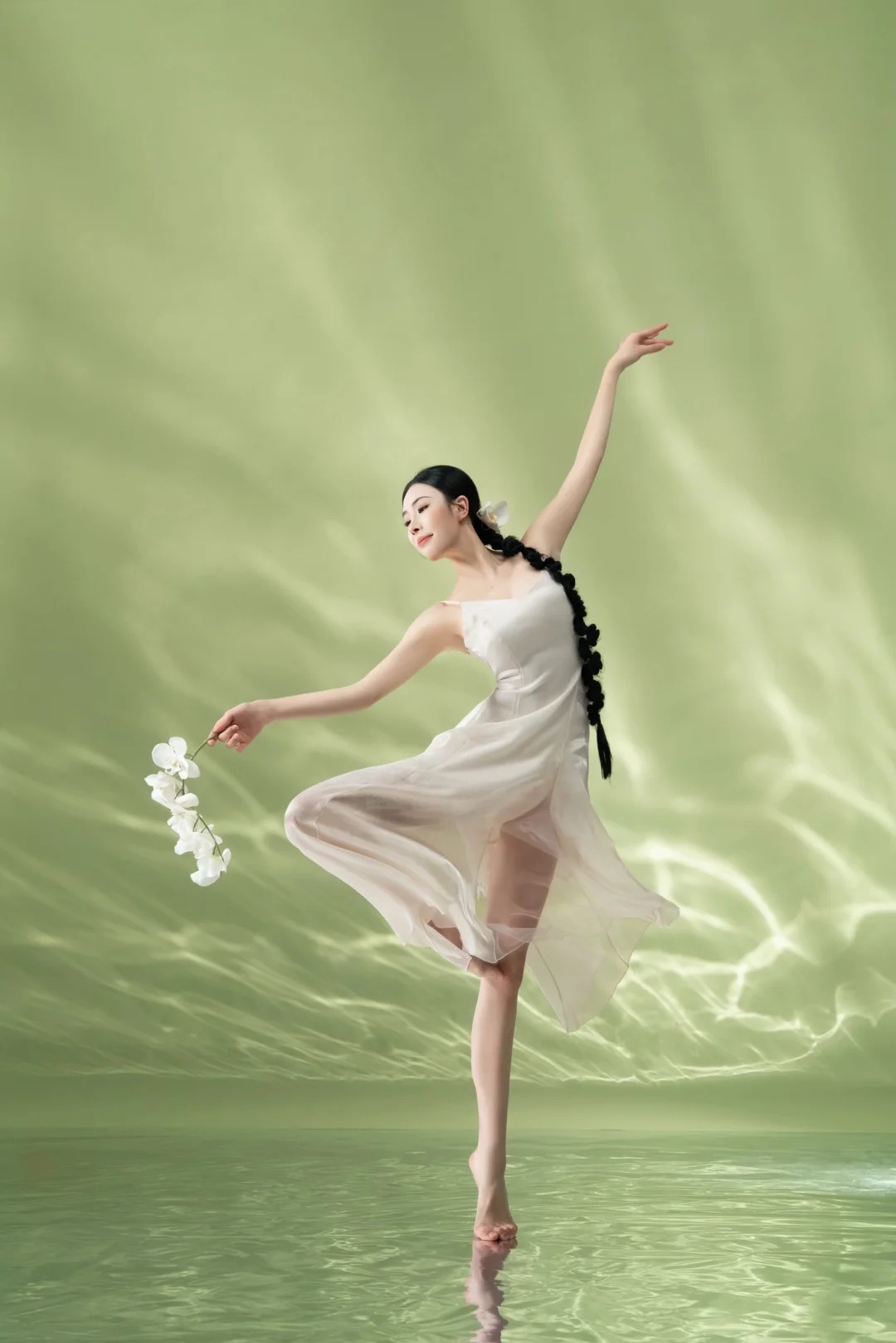 MÚA CÙNG HOA & HIỆU ỨNG ÁNH NƯỚC
